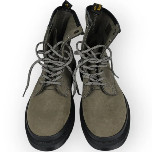 Dr. Martens 1460 Milled Nubuck Leather Ankle Boots Grey US Mens 4 / Womens 5 New